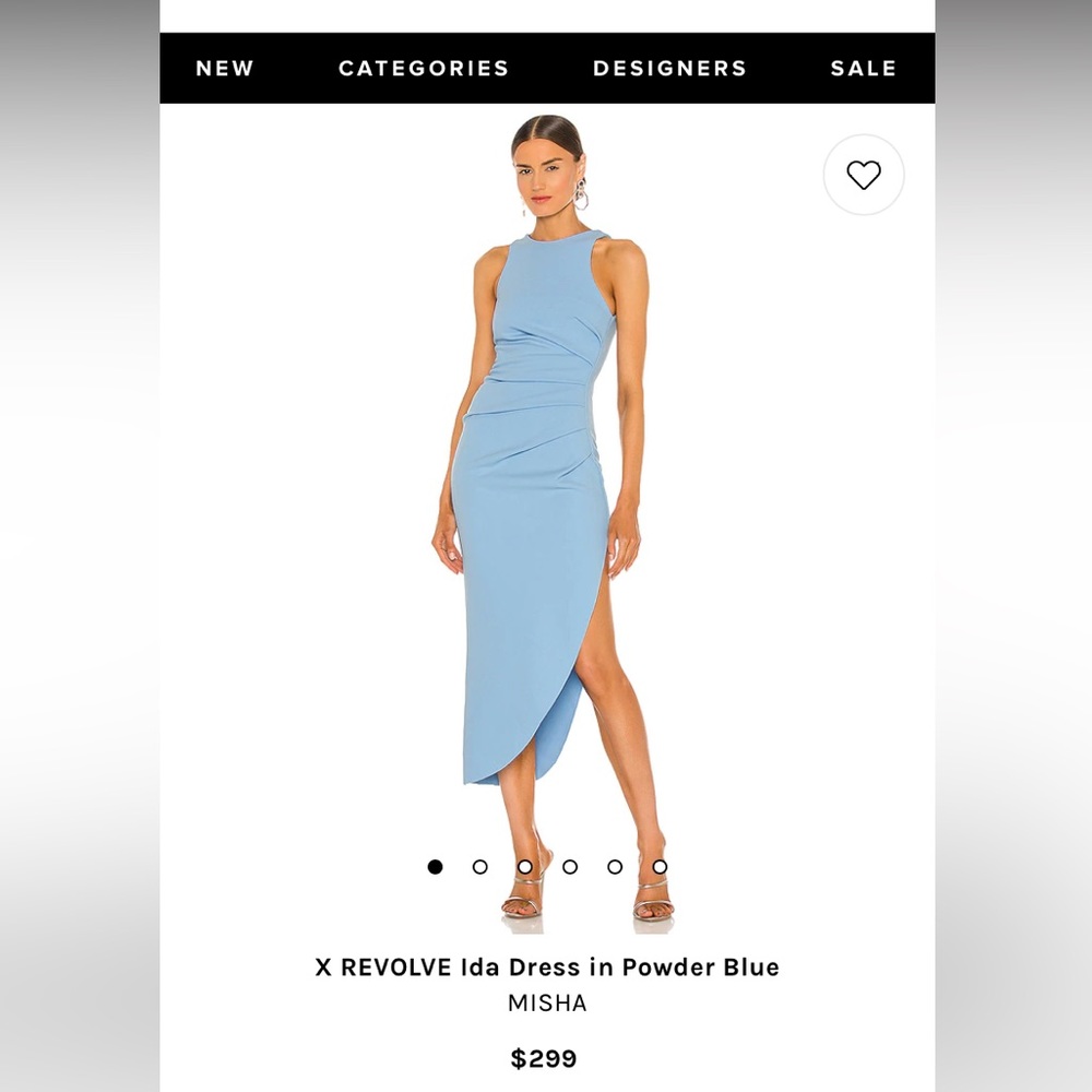 Revolve Misha Blue Dress